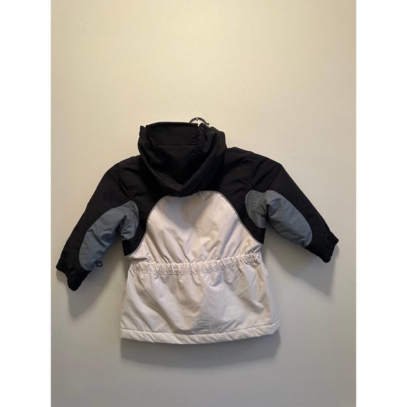 Lands End Kids Winter Jacket Full Zip Up Long Sleeve Hooded, Black Size 3T - Picture 5 of 7